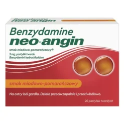 Benzydamine neo-angin smak miodowo-pomarańczowy, 3 mg, pastylki, 20 szt.