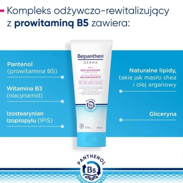 Bepanthen Derma, balsam głęboko odżywczy do ciała, 200 ml