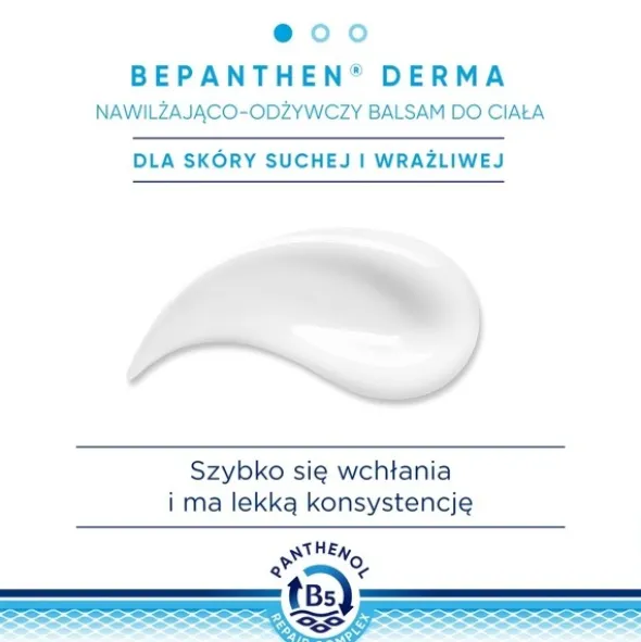 Bepanthen Derma, balsam nawilżająco-odżywczy do ciała, 400 ml