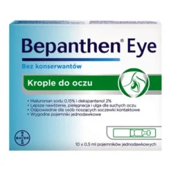 Bepanthen Eye, krople do oczu, pojemniki jednodawkowe, 0,5 ml, 10 szt.