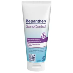 Bepanthen SensiControl, krem nawilżający do codziennej pielęgnacji skóry atopowej, 200 ml