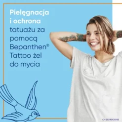 Bepanthen Tattoo, żel do mycia, 200 ml
