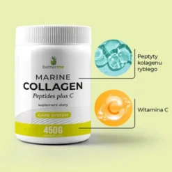BetterMe, Marine Collagen peptides plus C, proszek, 450 g