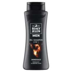 Biały Jeleń Men, szampon i żel 2w1 z minerałami, 300 ml