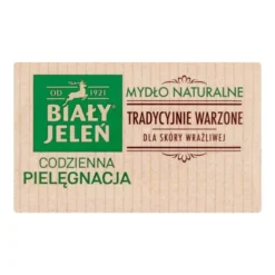 Biały Jeleń, mydło w kostce, z lnem, 100 g