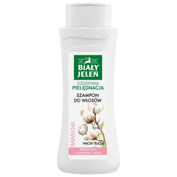 Biały Jeleń, szampon do włosów, bawełna, 300 ml