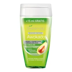 Bielenda Awokado, łagodny 2-fazowy płyn do demakijażu oczu, 125ml+15ml