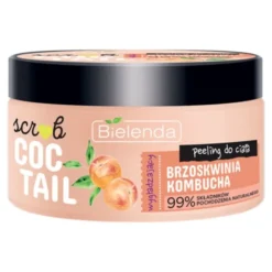 Bielenda Coctail, wygładzający peeling do ciała brzoskwinia + kombucha, 350 g