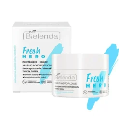 Bielenda Fresh Hero, nawilżająco–kojące masło hydrofilowe do oczyszczania i demakijażu twarzy i oczu, 40 g