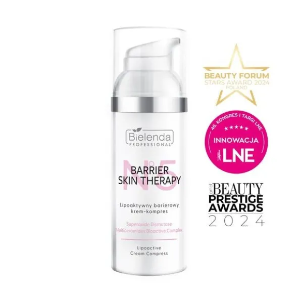 Bielenda Professional Barrier Skin Therapy, lipoaktywny barierowy krem-kompres, 50 ml