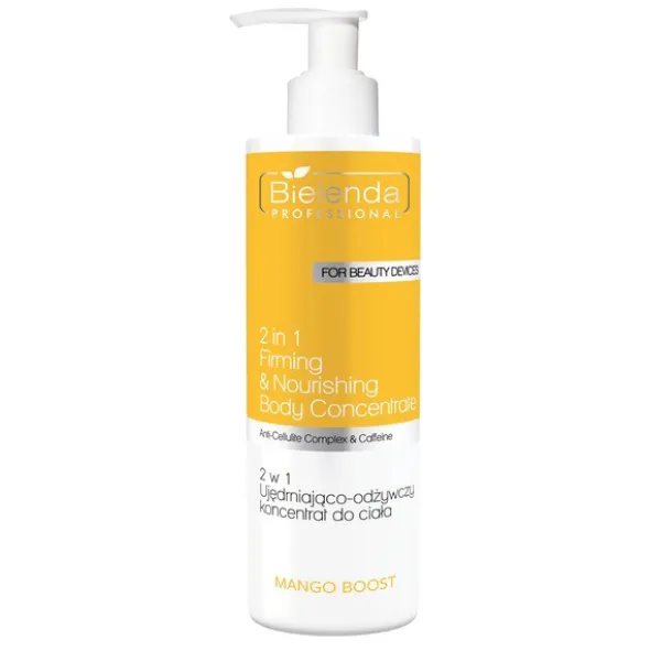 Bielenda Professional Mango Boost, 2w1 ujędrniająco-odżywczy koncentrat do ciała, 450 ml