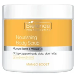 Bielenda Professional Mango Boost, odżywczy peeling do ciała, dłoni i stóp, 550 g
