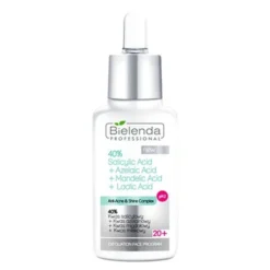 Bielenda Professional, płyn 40% kwas salicylowy, kwas azelainowy, kwas migdałowy, kwas mlekowy, 30 g