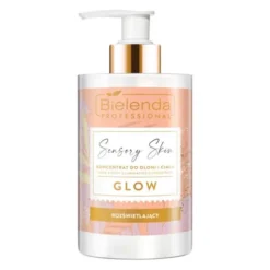 Bielenda Professional Sensory Skin, koncentrat do dłoni i ciała, Glow, 300 ml