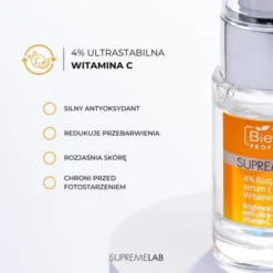 Bielenda Professional SupremeLAB Energy Boost, serum rozjaśniające skórę z ultrastabilną witaminą C, 15 ml