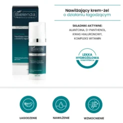 Bielenda Professional SupremeLab For Man, nawilżający krem-żel o działaniu łagodzącym, 50 ml