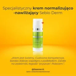 Bielenda Professional SupremeLab, specjalistyczny krem normalizująco-nawilżający z Bakuchiolem, 50 ml