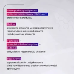 Bielenda Professional SupremeLab Re-Advanced, krem pod oczy odżywczo-przeciwzmarszczkowy z Retinalem 0,03%, 15 ml