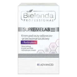 Bielenda Professional SupremeLab Re-Advanced, krem pod oczy odżywczo-przeciwzmarszczkowy z Retinalem 0,03%, 15 ml
