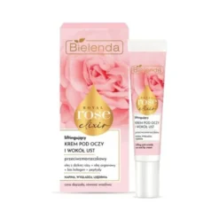 Bielenda, Royal Rose Elixir, krem przeciwzmarszczkowy, liftingujący, pod oczy i wokół ust, 15 ml