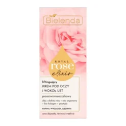 Bielenda, Royal Rose Elixir, krem przeciwzmarszczkowy, liftingujący, pod oczy i wokół ust, 15 ml