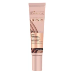 Bielenda Ujędrniające Peptydy, ujędrniająco-rozświetlający krem+serum peptydowe, pod oczy i na powieki, 15 ml