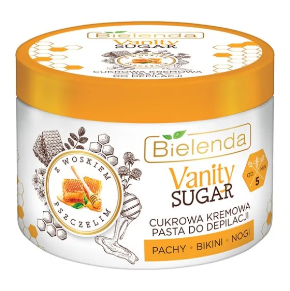 Bielenda Vanity Sugar, cukrowa kremowa pasta do depilacji, 100 g