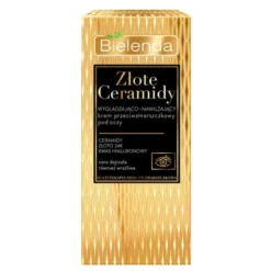 Bielenda Złote Ceramidy, wygładzająco-nawilżający krem przeciwzmarszczkowy pod oczy, 15 ml