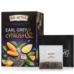 Big-Active, herbata czarna Earl Grey & Cytrusy, saszetki, 20 szt.