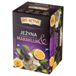 Big-Active, herbata czarna, Jeżyna & Marakuja, torebki, 20 szt.