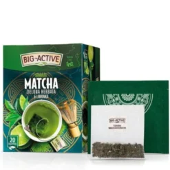 Big-Active, Herbata Matcha Zielona Herbata & Limonka, torebki, 20 szt.