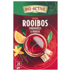 Big-Active Herbatka Rooibos Pomarańcza & Wanilia, torebki, 20 szt.