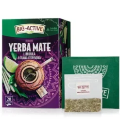 Big-Active Herbatka Yerba Mate Limonka & Trawa Cytrynowa, torebki, 20 szt.