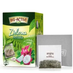 Big-Active, Zielona herbata w torebkach z pitają i miętą, 30 g (1,5 g x 20 szt.)