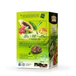 Big-Active, Zielona herbata w torebkach z papają i jagodami goji, 30 g (1,5 g x 20 szt.)