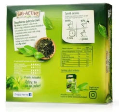 Big-Active, Zielona herbata w torebkach, Pure Green, 60 g (1,5 g x 40 szt.)