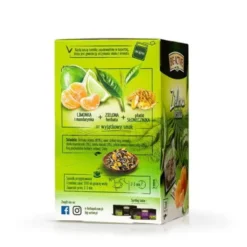Big-Active, Zielona herbata w torebkach z limonką i mandarynką, 30 g (1,5 g x 20 szt.)