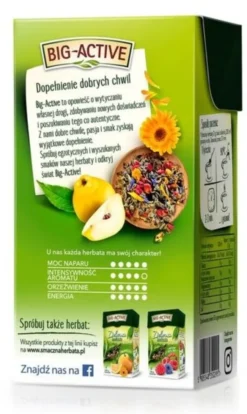 Big-Active, Zielona herbata z pigwą, liściasta, 100 g