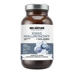 Big Nature Kwas hialuronowy + kolagen, tabletki, 200 szt.