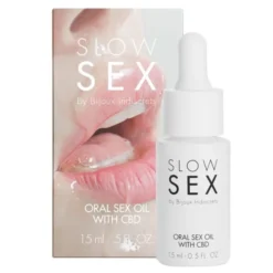 Bijoux Indiscrets Oral Sex oil with CBD, relaksujący olejek do seksu oralnego z CBD, 15 ml