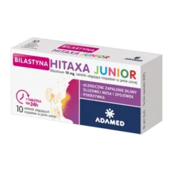 Bilastyna Hitaxa Junior, 10 mg, tabletki ulegające rozpadowi w jamie ustnej, 10 szt.
