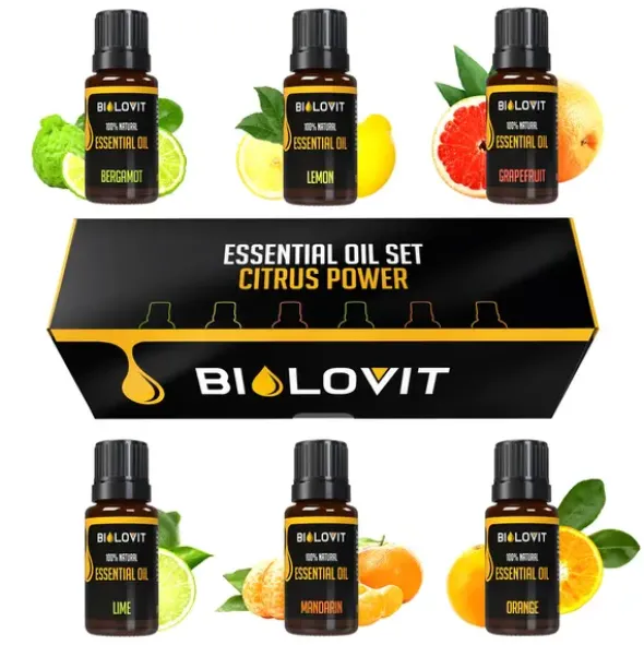 Bilovit, zestaw olejków eterycznych Moc Cytrusów, 6 x 10 ml
