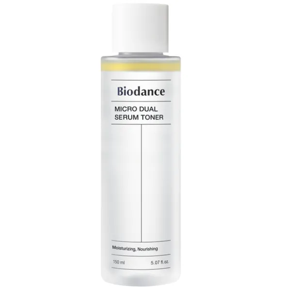 Biodance Micro Dual Serum Toner, dwufazowy tonik do twarzy, 150 ml