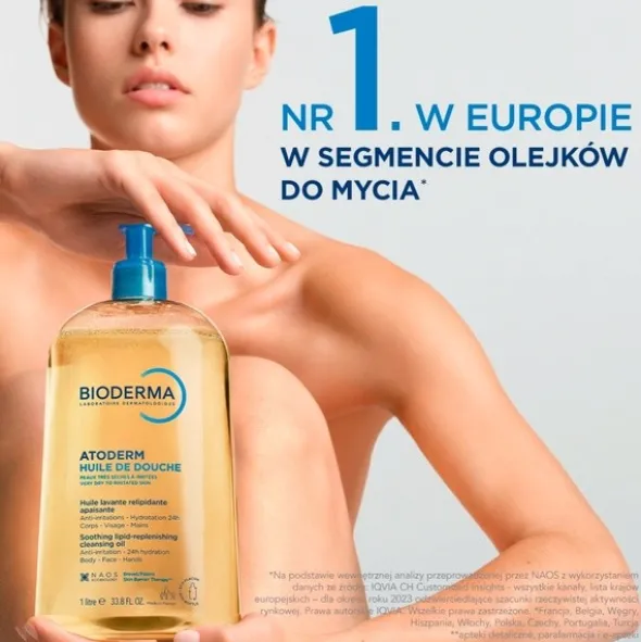 Bioderma Atoderm Huile de douche, olejek do kąpieli i pod prysznic do ciała i twarzy, 200 ml