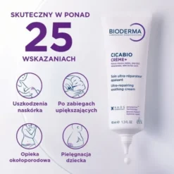 Bioderma Cicabio Creme+, krem naprawczo-kojący, 40 ml
