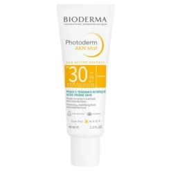 Bioderma Photoderm AKN Mat, krem do skóry tłustej i mieszanej, skłonnej do trądziku, SPF 30, 40 ml