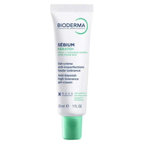 Bioderma Sebium Kerato+, żel-krem przeciwtrądzikowy, 30 ml