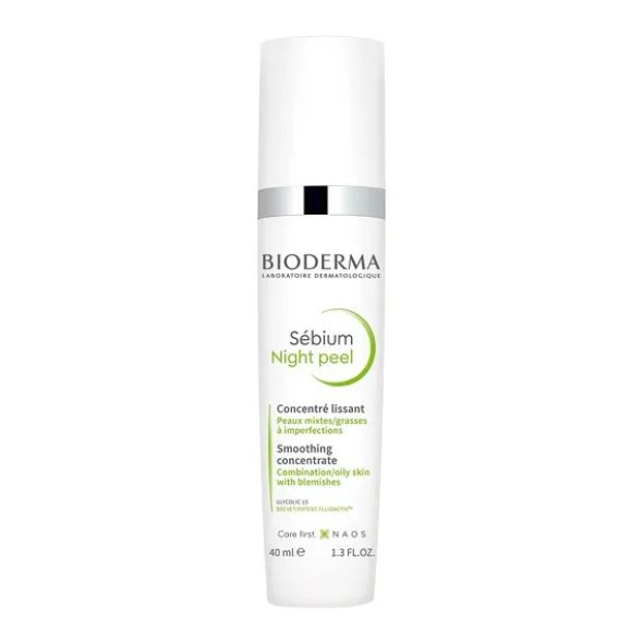 Bioderma Sebium Night Peel, delikatny peeling na noc, 40 ml