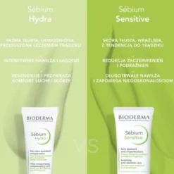 Bioderma Sebium Sensitive, łagodzący krem wspomagający leczenie skóry trądzikowej, 30 ml
