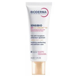 Bioderma Sensibio AR+ CC SPF 50+, ochronny krem kojący i redukujący zaczerwienienia, odcień jasny, 40 ml